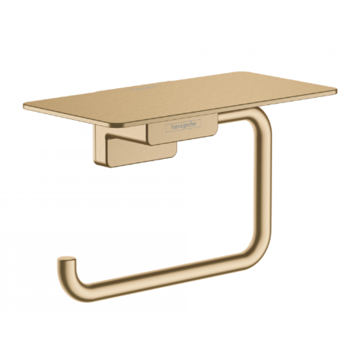 Hansgrohe AddStoris 拉絲古銅衛生紙架帶架 (壁掛式/隱藏式固定)